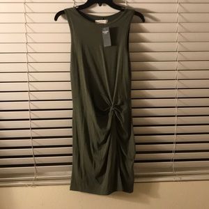 Abercrombie & Fitch Olive Green Knot Dress (S) NWT